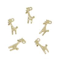 Animal Brass Pendants, Giraffe, plated Approx 0.5mm 