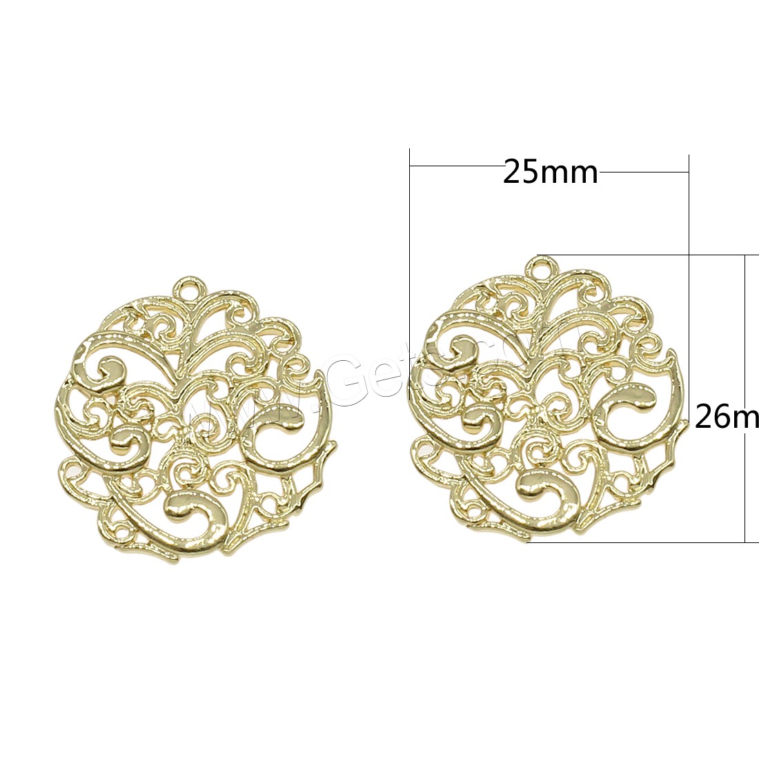 Brass Jewelry Pendants, plated, hollow, more colors for choice, 25x26mm, Hole:Approx 0.6mm, 30PCs/Bag, Sold By Bag