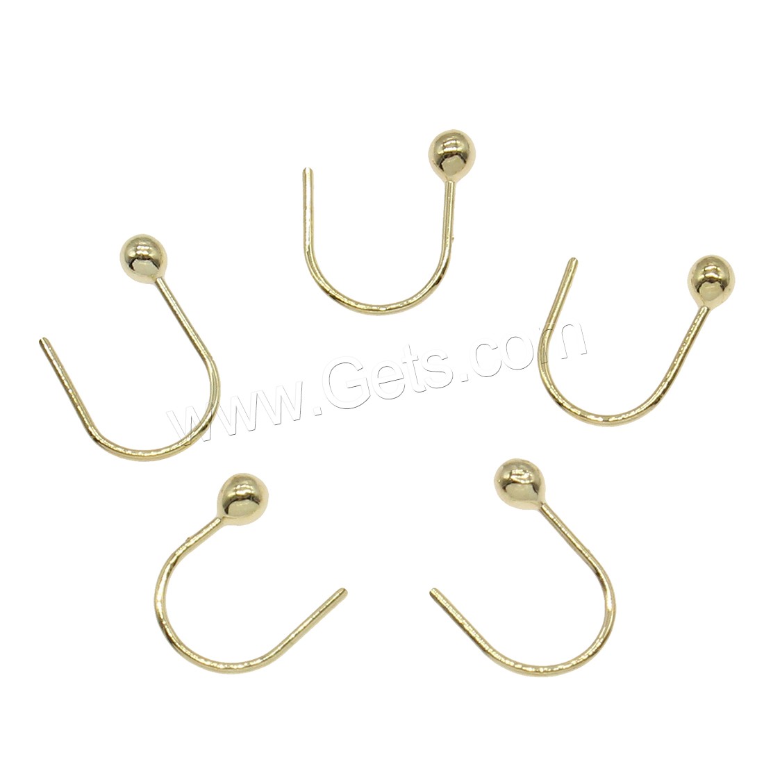 Messing Ohrstecker, plattiert, Modeschmuck & für Frau, keine, 9x13mm, 200PCs/Tasche, verkauft von Tasche