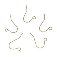 Brass Hook Earwire, plated Approx 1.2mm 