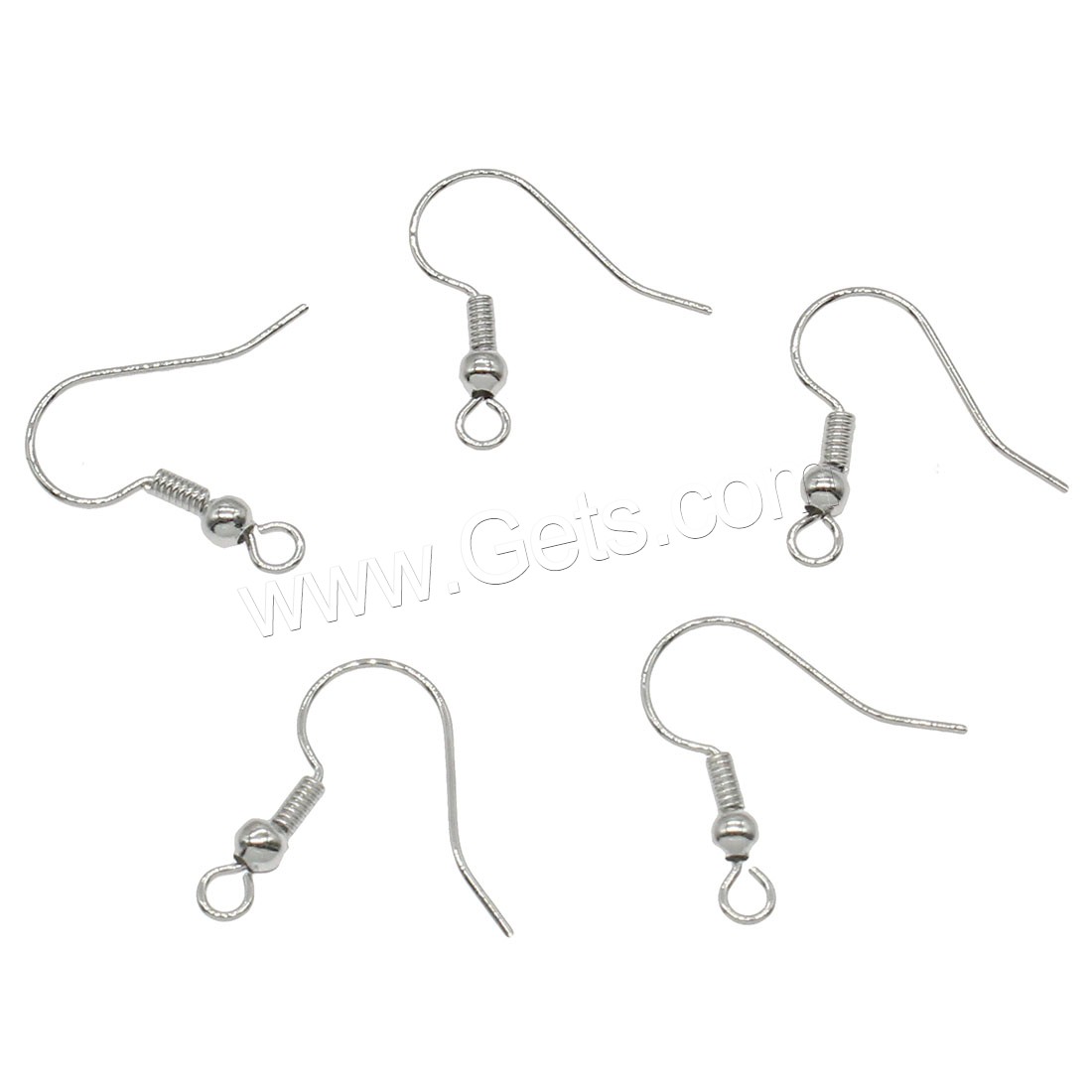 Brass Hook Earwire, plated, more colors for choice, 18x18mm, Hole:Approx 1mm, 200PCs/Bag, Sold By Bag