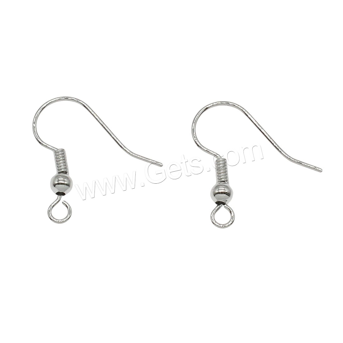 Brass Hook Earwire, plated, more colors for choice, 18x18mm, Hole:Approx 1mm, 200PCs/Bag, Sold By Bag