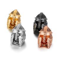 Cubic Zirconia Micro Pave Brass Beads, Helmet, DIY & micro pave cubic zirconia Approx 2mm, Approx 