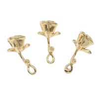 Pendentifs en laiton de fleur, Placage, plus de couleurs à choisir Environ 1.3mm Vendu par sac