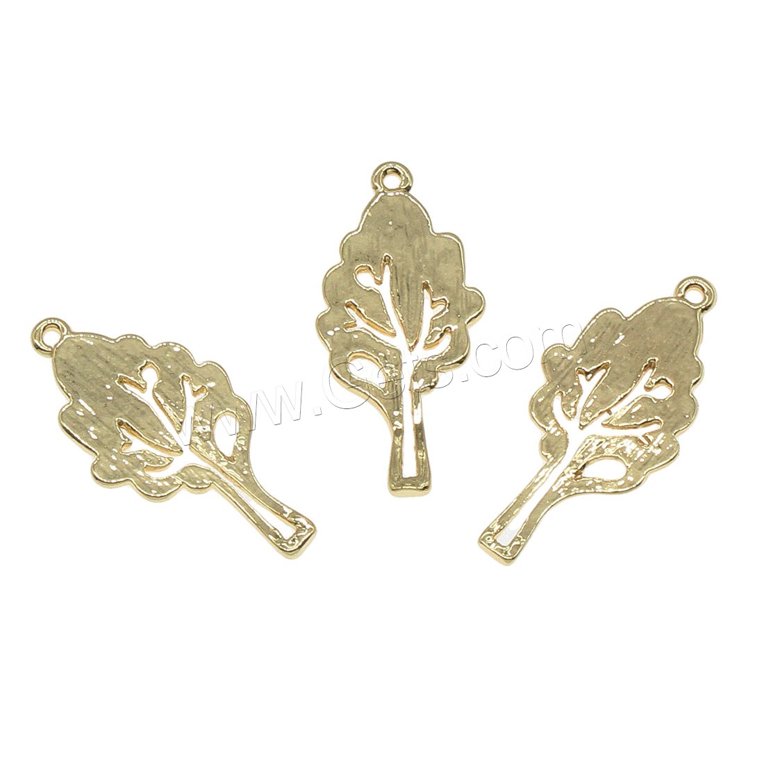 Pendentifs de feuille en laiton, Placage, creux, plus de couleurs à choisir, 10x20mm, Trou:Environ 0.5mm, 150PC/sac, Vendu par sac