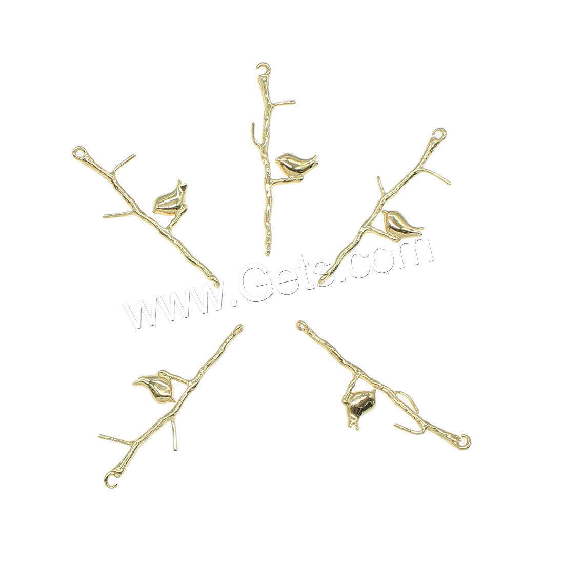 Brass Jewelry Pendants, Branch, plated, 1/1 loop, more colors for choice, 12x33mm, Hole:Approx 0.5mm, 80PCs/Bag, Sold By Bag