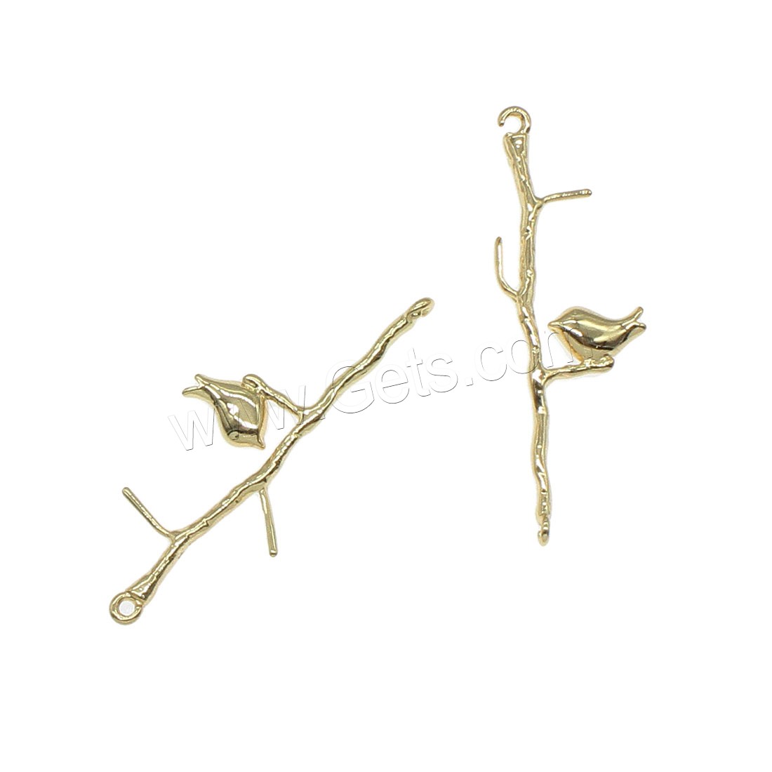 Brass Jewelry Pendants, Branch, plated, 1/1 loop, more colors for choice, 12x33mm, Hole:Approx 0.5mm, 80PCs/Bag, Sold By Bag