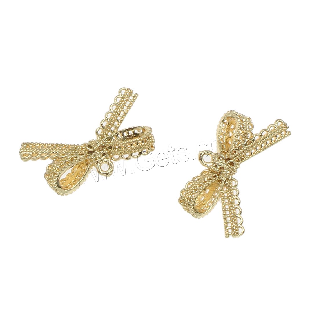 Brass Jewelry Pendants, Bowknot, plated, more colors for choice, 22x12mm, Hole:Approx 0.5mm, 50PCs/Bag, Sold By Bag