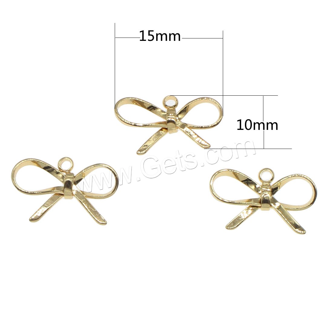 Hollow Brass Pendants, Bowknot, plated, more colors for choice, 10x15mm, Hole:Approx 0.5mm, 150PCs/Bag, Sold By Bag