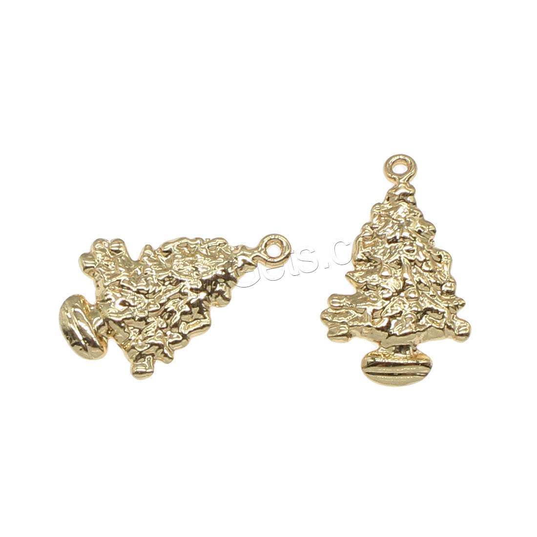 Brass Jewelry Pendants, Tree, plated, more colors for choice, 17x10mm, Hole:Approx 0.5mm, 50PCs/Bag, Sold By Bag