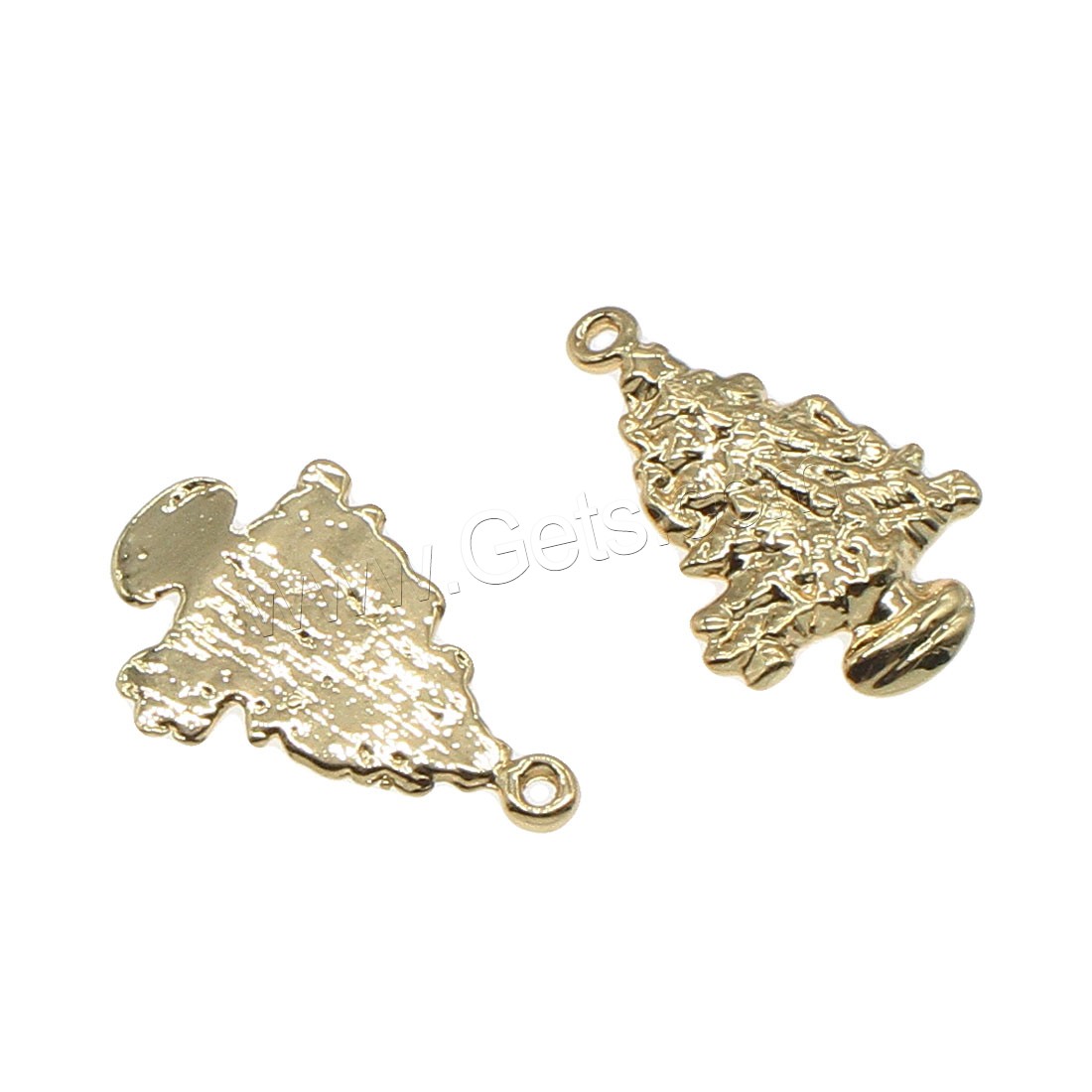 Brass Jewelry Pendants, Tree, plated, more colors for choice, 17x10mm, Hole:Approx 0.5mm, 50PCs/Bag, Sold By Bag