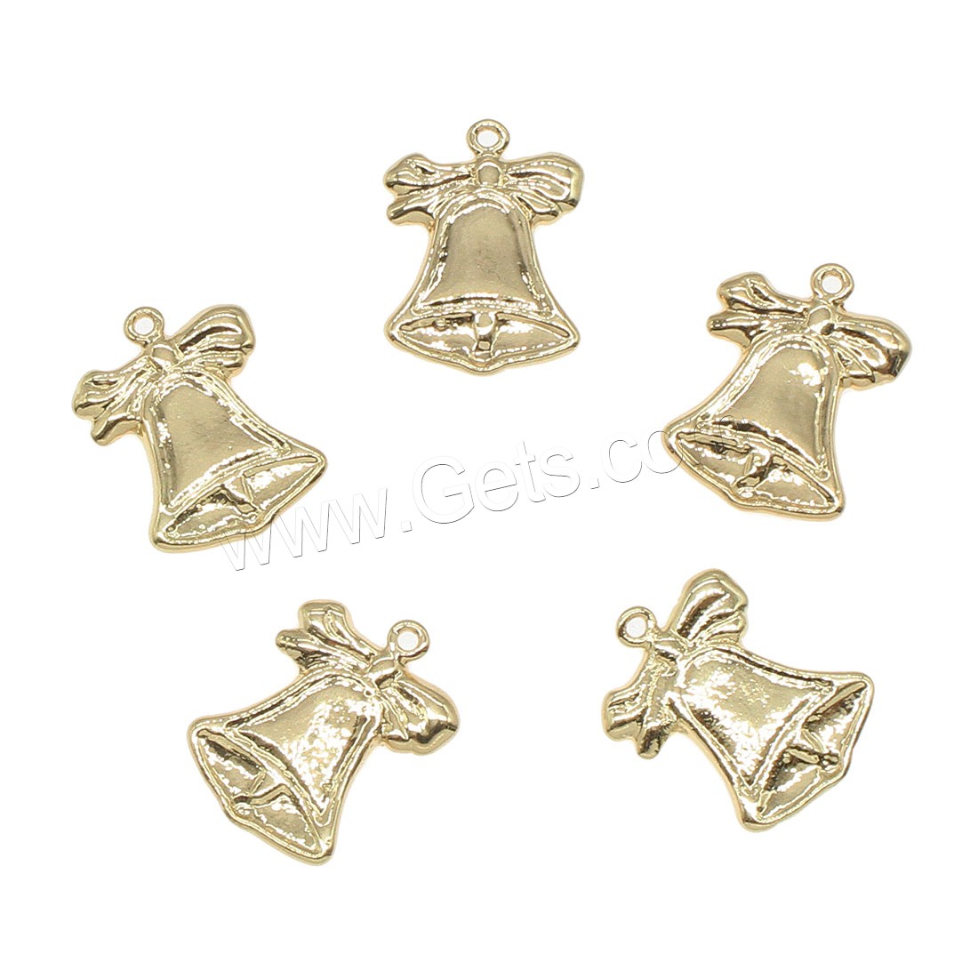 Brass Jewelry Pendants, Christmas Bell, plated, more colors for choice, 15x11mm, Hole:Approx 0.5mm, 50PCs/Bag, Sold By Bag