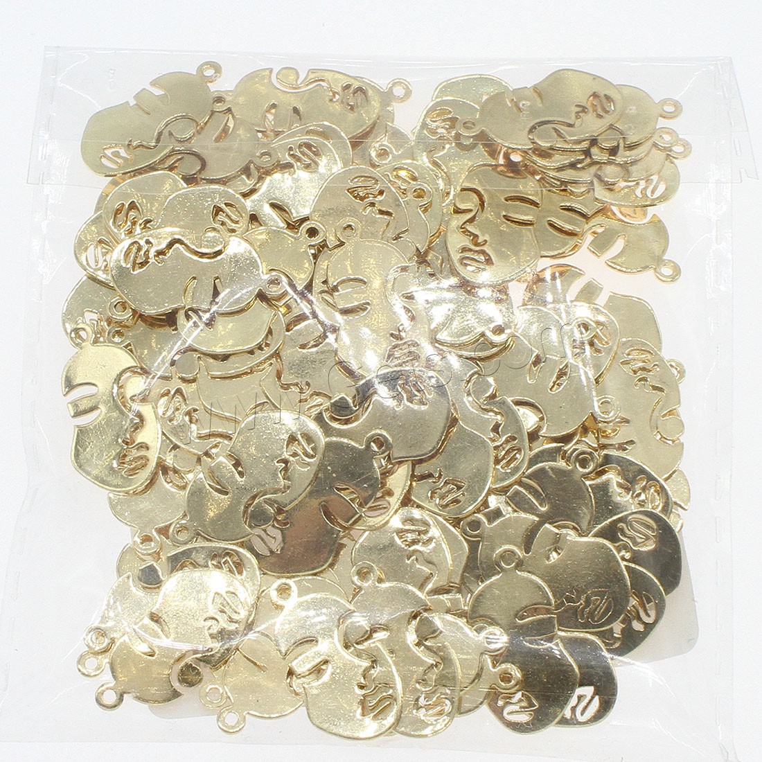 Brass Jewelry Pendants, Face, plated, hollow, more colors for choice, 11x20mm, Hole:Approx 1mm, 100PCs/Bag, Sold By Bag