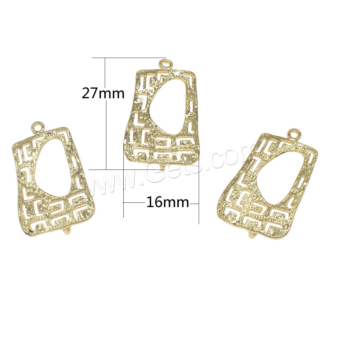 Brass Jewelry Pendants, plated, hollow, more colors for choice, 16x27mm, Hole:Approx 1mm, 30PCs/Bag, Sold By Bag