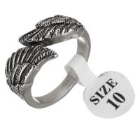 Fingerring Edelstahl-Mann, Edelstahl, Flügelform, für den Menschen & Schwärzen, 11.5mm, Größe:10, verkauft von PC