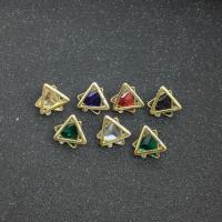 Zinc Alloy Rhinestone Stud Earring, with Crystal, Geometrical Pattern, gold color plated, for woman & with rhinestone 20mm 