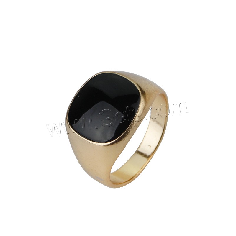 Zinc Alloy Finger Ring, plated, different size for choice & for man & enamel, more colors for choice, Sold By PC