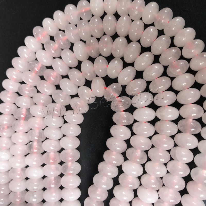 Natural Rose Quartz Beads, Ellipse, polished, DIY & different size for choice, pink, Length:Approx 15 Inch, Sold By Strand