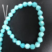 Perles amazonite, poli, DIY & facettes, bleu, 8mm Environ 15 pouce, Environ Vendu par brin