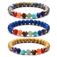 Pulsera de Piedras Preciosas, con Piedra de la energía, chapado, unisexo, más colores para la opción, longitud:aproximado 7.4 Inch, Vendido por Sarta