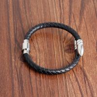 PU Leder Armband, mit Edelstahl, Modeschmuck & unisex & verschiedene Größen vorhanden, verkauft von PC