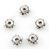 Zinc Alloy Spacer Beads, Flower, plated Approx 1mm, Approx 