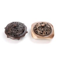 Copper Alloy Incense Burner, plated, for home and office & durable & hollow 