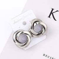 Pendientes de Perno de Aleación de Zinc, acero inoxidable aguja de pendiente, chapado, para mujer, más colores para la opción, 28mm, Vendido por Par