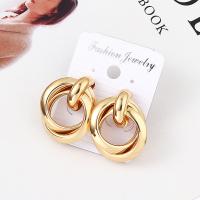 Pendientes de Perno de Aleación de Zinc, acero inoxidable aguja de pendiente, chapado, para mujer, más colores para la opción, 33mm, Vendido por Par