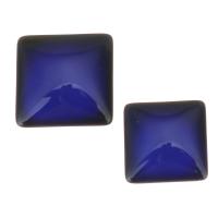 Verre synthétique cabochon, bijoux de mode & normes différentes pour le choix, bleu, Vendu par PC