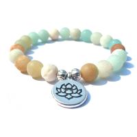 Amazonite bracelet, Placage, unisexe, plus de couleurs à choisir .4 pouce, Vendu par brin