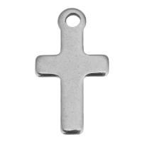 Stainless Steel Cross Pendants, original color Approx 1.5mm 