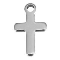 Stainless Steel Cross Pendants, original color Approx 2.5mm 