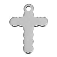 Stainless Steel Cross Pendants, original color Approx 1.5mm 