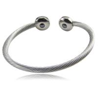 Edelstahl Manshette Armreif, plattiert, unisex & verschiedene Stile für Wahl, 12mm, Innendurchmesser:ca. 60mm, verkauft von PC