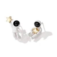 Asymmetric Earrings, Zinc Alloy, stainless steel post pin, gold color plated, for woman, golden, 23*10mm 15*9mm 