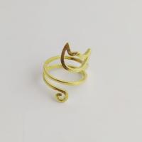 Zinklegierung Open -Finger-Ring, Katze, plattiert, Modeschmuck & für Frau, keine, verkauft von PC