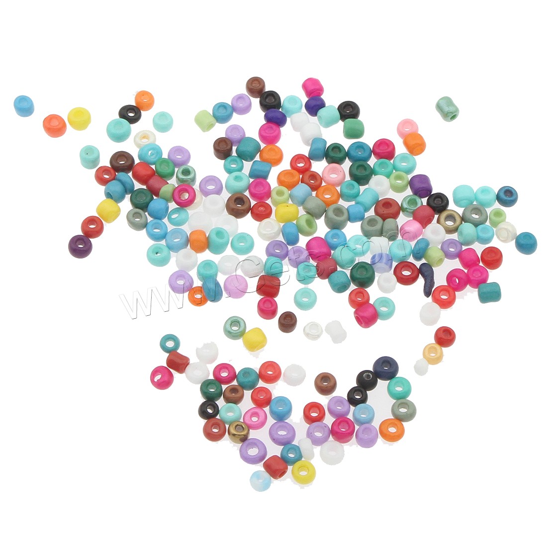 Glass Seed Beads Beads, with Glass Bottle, Round, different size for choice, more colors for choice, Hole:Approx 1mm, 10Barrels/Lot, Sold By Lot