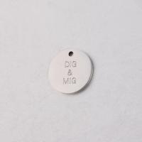 Stainless Steel Pendants, Round, DIY 15mm Approx 1.5mm 