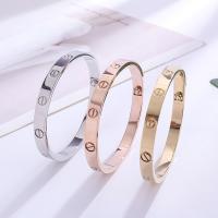 Titanium Steel Bracelet & Bangle, plated & for woman 