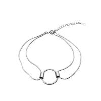 Sterling Silber Armbänder, 925er Sterling Silber, mit Verlängerungskettchen von 1.37lnch, silberfarben plattiert, Schlangekette & für Frau, 15.5mm, Länge:ca. 6.6 ZollInch, verkauft von Strang