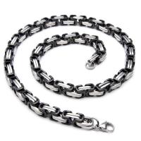 Collier de bijoux de titane, Acier titane, bijoux de mode & pour homme, plus de couleurs à choisir, 8mm pouce, Vendu par PC