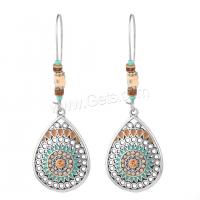 Enamel Zinc Alloy Drop Earring, plated, Bohemian style & for woman 