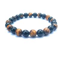 Gemstone Bracelets, with Black Agate, plated & Unisex 