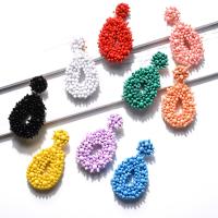 Seedbead Boucle d'oreille goutte, fait à la main, bijoux de mode & pour femme, plus de couleurs à choisir Vendu par paire