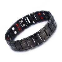 Edelstahl Armband, mit Germanium, schwärzen, Modeschmuck & für den Menschen, 15mm, verkauft von PC