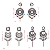 Zinc Alloy Drop Earring, with Acrylic, fashion jewelry & for woman 