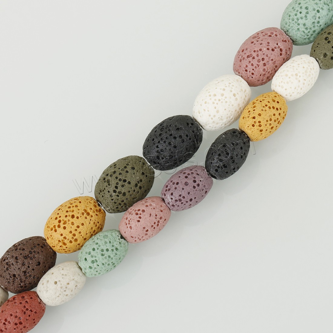 Multicolor Lava Beads, different size for choice, multi-colored, Hole:Approx 2.5mm, Length:Approx 16 Inch, Sold By Strand