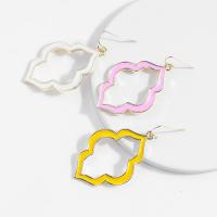 Enamel Zinc Alloy Drop Earring, plated, fashion jewelry & for woman 