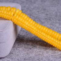 Yellow Calcedony Beads, Abacus, polished, DIY yellow Approx 15 Inch 